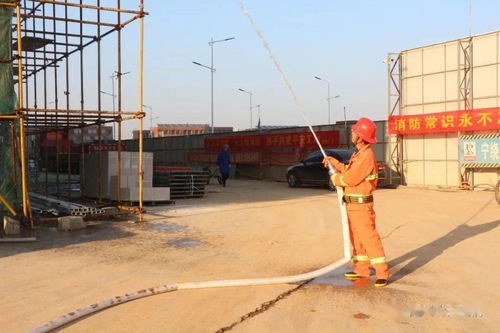 绷紧建筑工地安全弦 守牢 生命线 松滋市消防救援大队深入施工工地开展消防演练